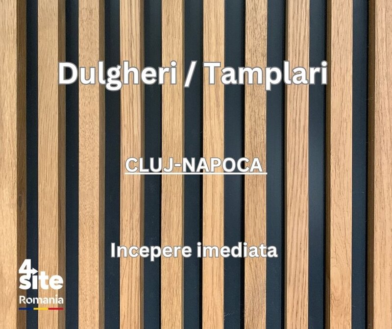 Dulgheri si tamplari Cluj-Napoca- cu sau fara calificare si experienta